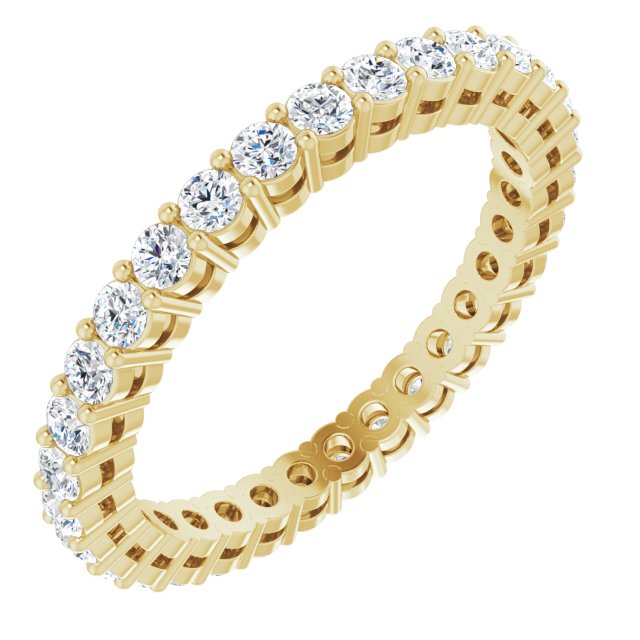 0.93 ct. Shared Prong Round Diamond Eternity Band-VIRABYANI